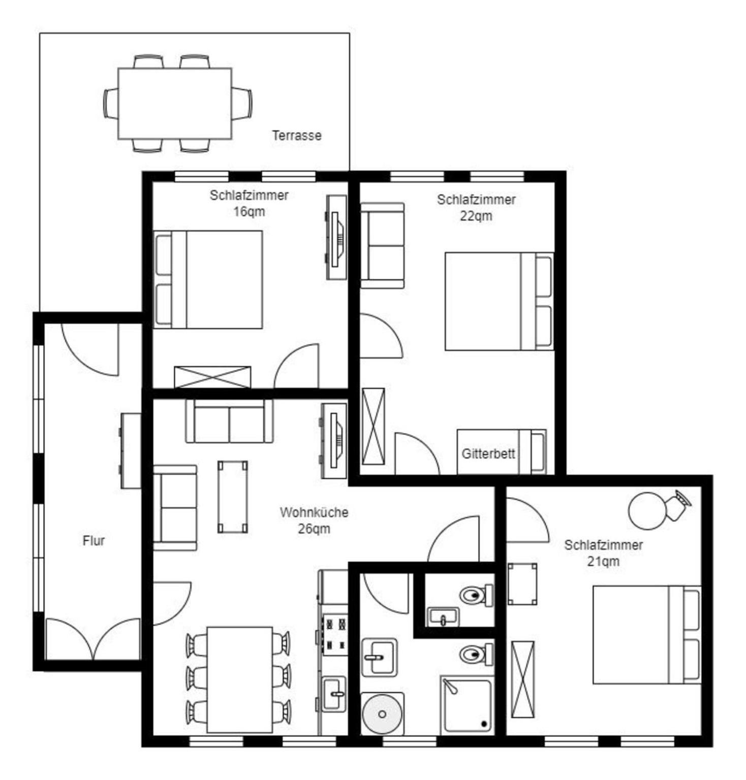 Ferienwohnung Biethahn - Gaarden Brodersby-Goltoft Eksteriør bilde
